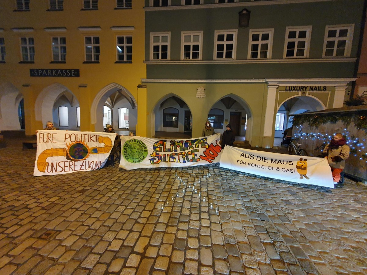 “Lützerath bleibt” - Fridays for Future Landshut demonstriert für Erhalt des Dorfes