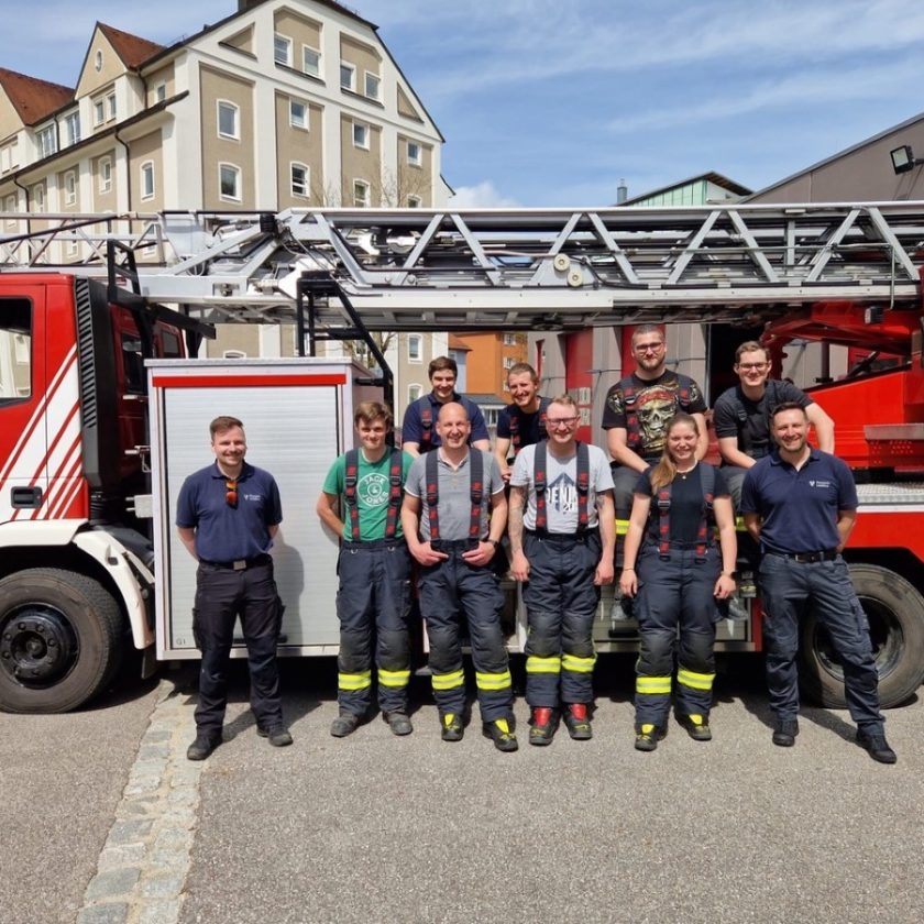 Erster Lehrgang Absturzsicherung der Freiwilligen Feuerwehr der Stadt Landshut in 2023