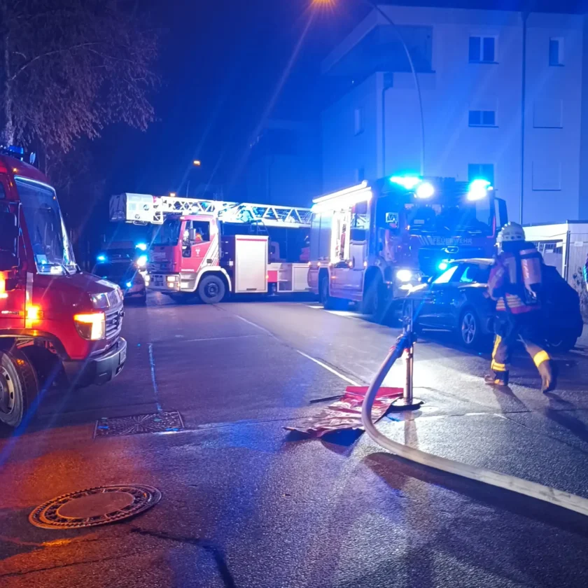 Kellerbrand in der Marienburger Straße in Landshut sorgt kurzzeitig für größeren Einsatz