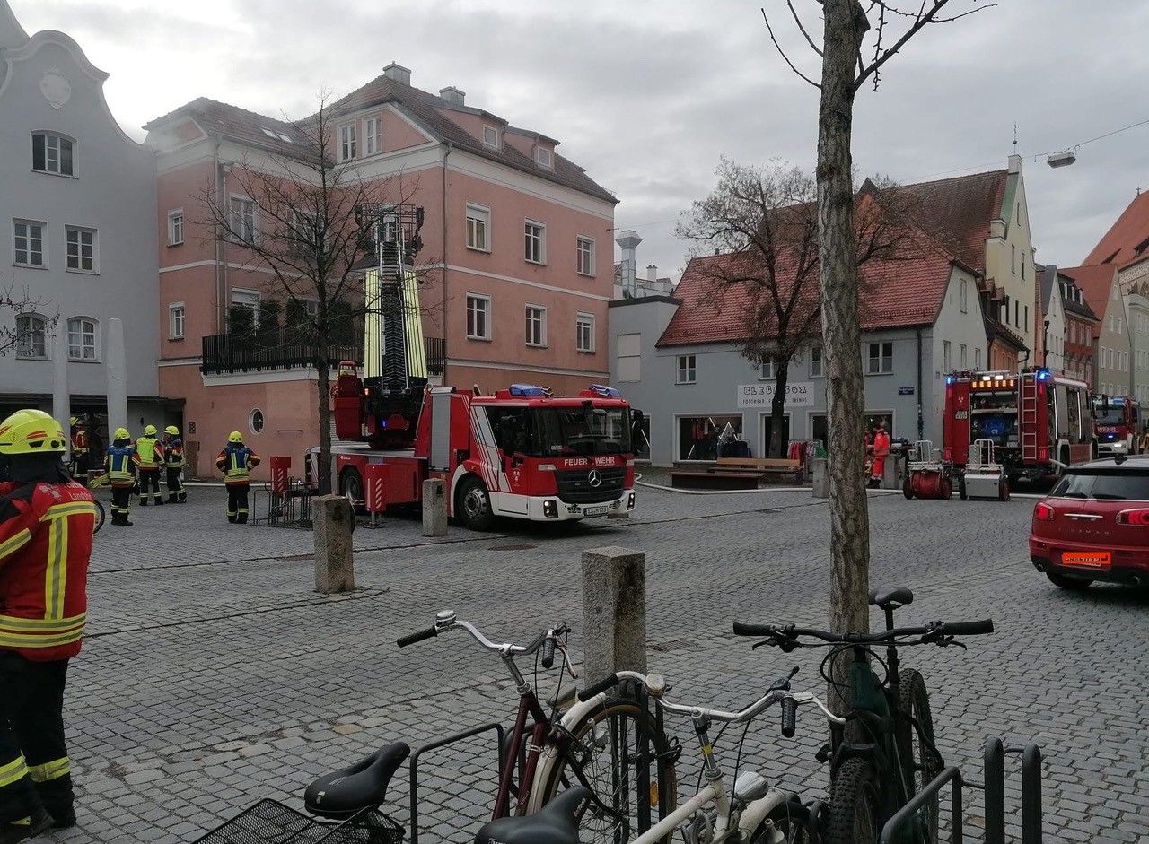 Zimmerbrand in Landshut endet glimpflich