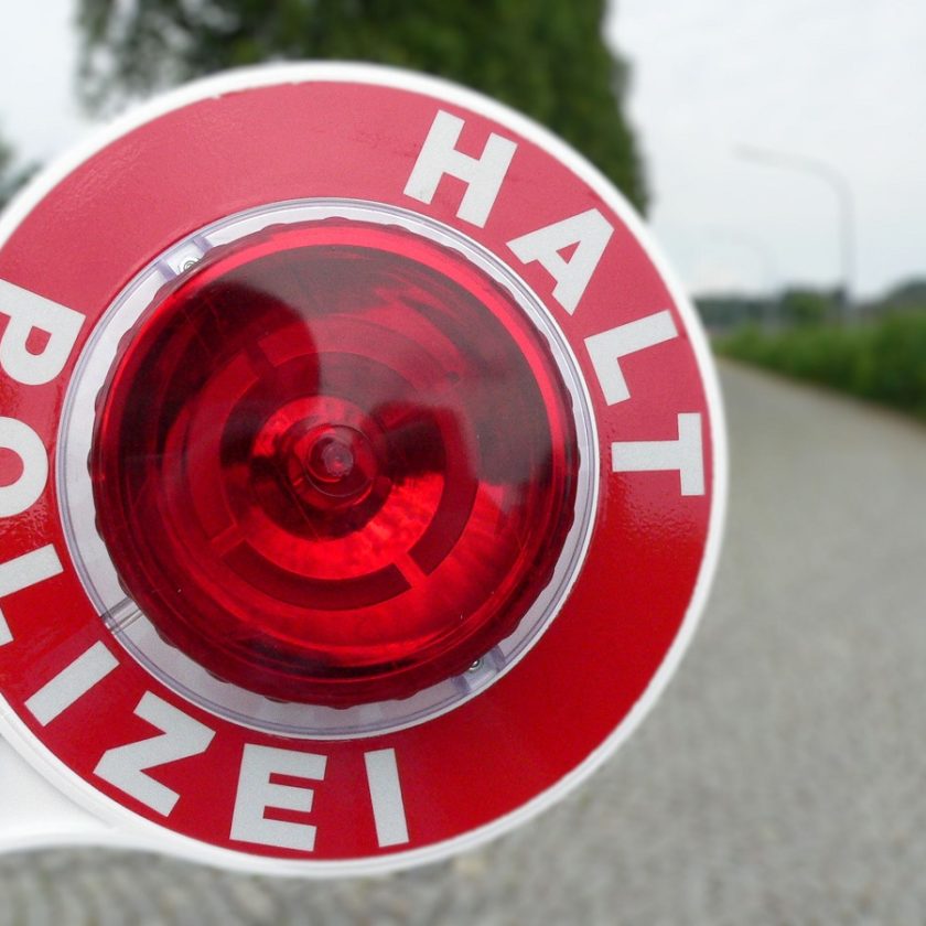 bayerische Polizei - Flucht, Kontrolle