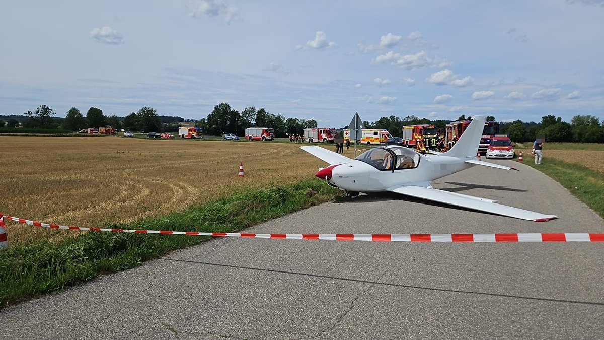 Unfall mit Kleinflugzeug führt zu kurzzeitigem Großeinsatz