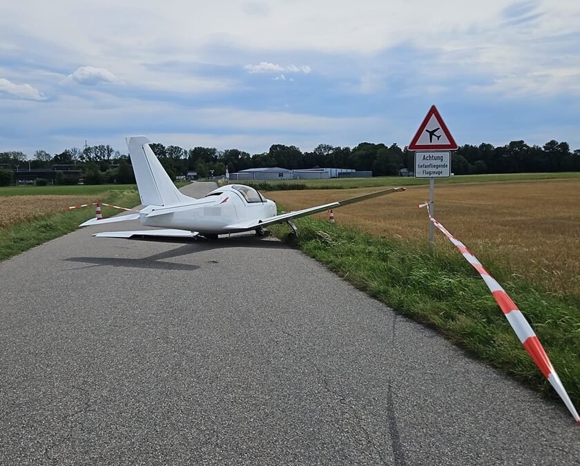 Unfall mit Kleinflugzeug führt zu kurzzeitigem Großeinsatz