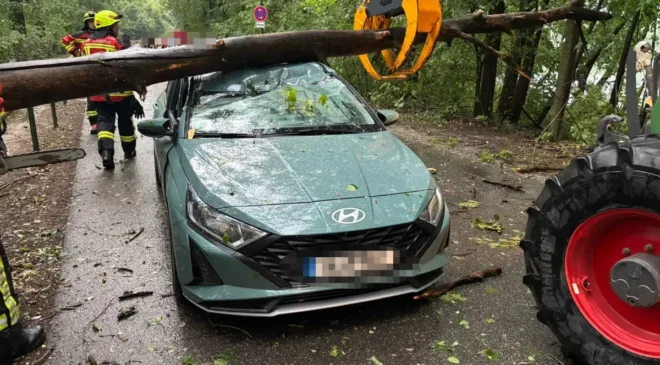 Heftiges Unwetter trifft Landshut – rund 100 Einsätze im Stadtgebiet Landshut