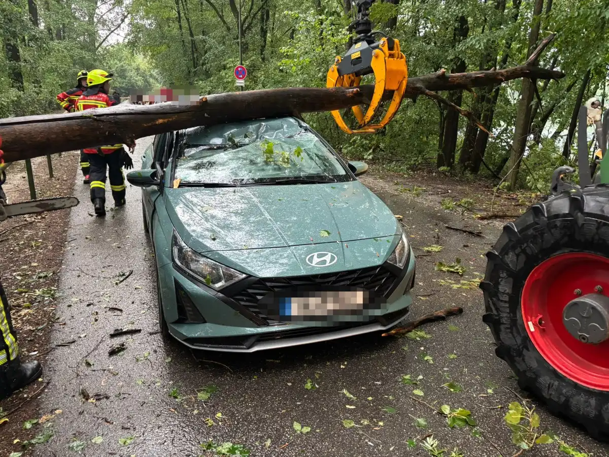 Heftiges Unwetter trifft Landshut - rund 100 Einsätze im Stadtgebiet Landshut