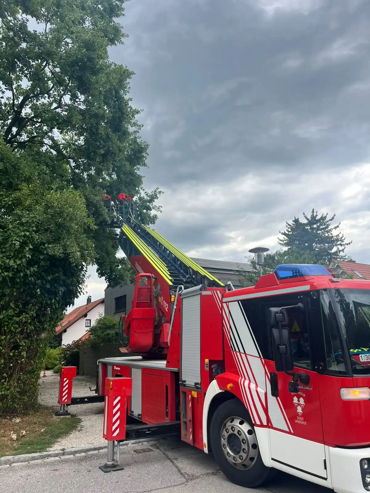 Heftiges Unwetter trifft Landshut - rund 100 Einsätze im Stadtgebiet Landshut