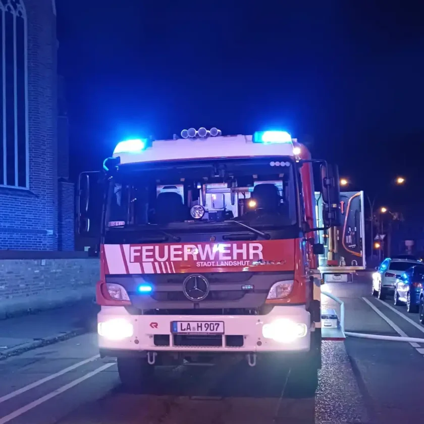 Automatische Brandmeldeanlage alarmiert zu Kleinbrand in einem Landshuter Altersheim