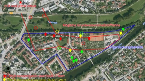 Weißenbergerstraße: PCB-Wert in Gartenbrunnen erhöht