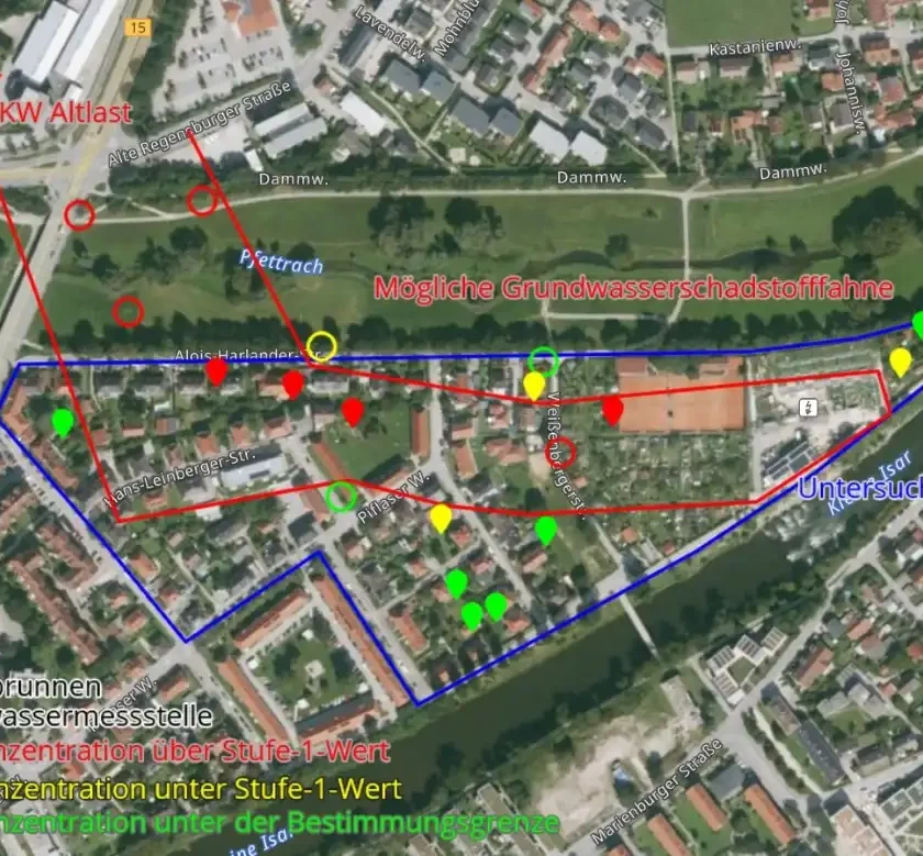 Weißenbergerstraße: PCB-Wert in Gartenbrunnen erhöht