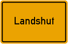 Logo Schild Stadt Landshut