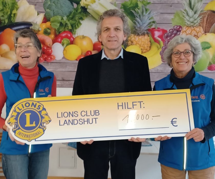 Lions Club Landshut spendet 1.000 Euro an die Tafel Vilsbiburg
