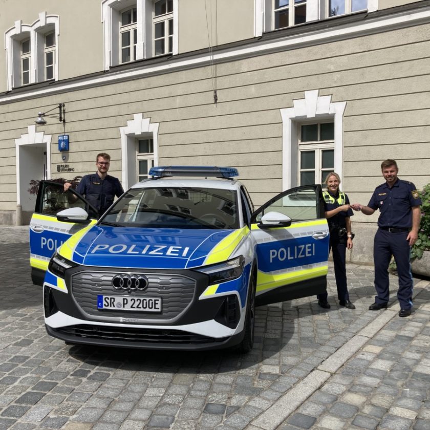 Polizei Straubing testet elektrisches Einsatzfahrzeug