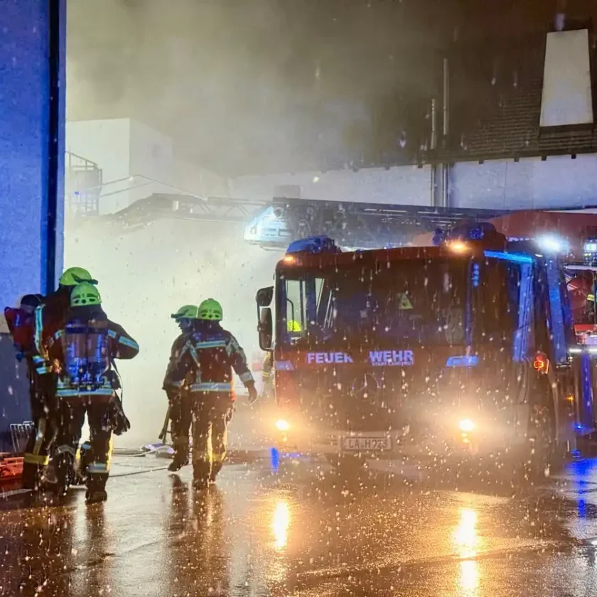 Rauchentwicklung in einer Landshuter Metzgerei