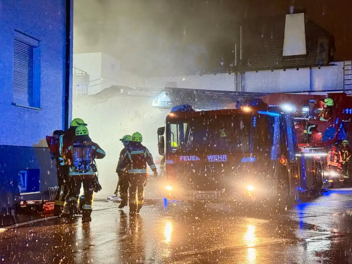 Rauchentwicklung in einer Landshuter Metzgerei