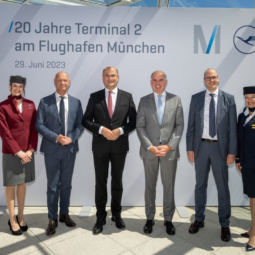 Abfertigungsgebäude am Münchner Flughafen feiert 20. Geburtstag: