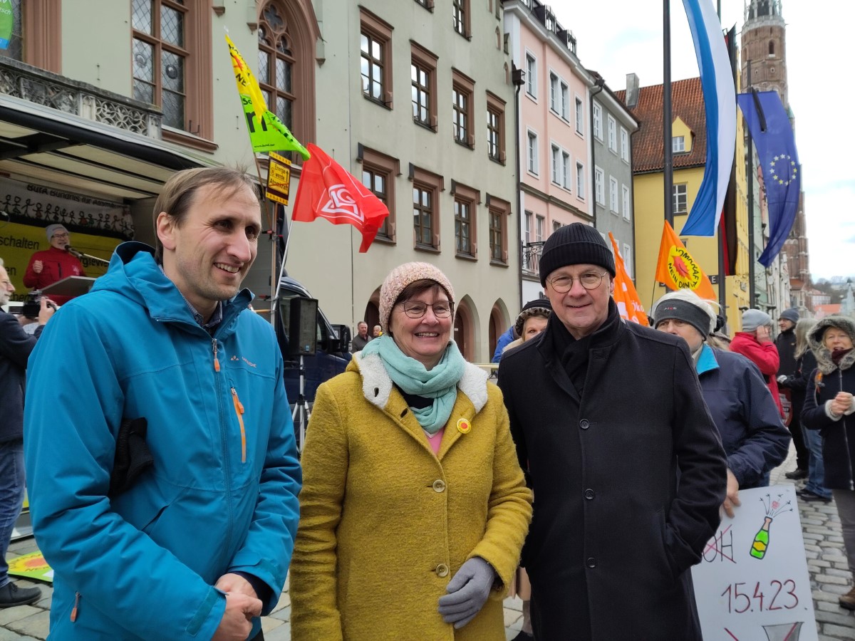 Anti-Atomkraft-Demonstration in der Landshuter Altstadt