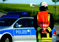 Feuerwehr Polizei Einsatz Feuerwehrmann Unfall