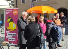 ÖDP Infostand in der Altstadt