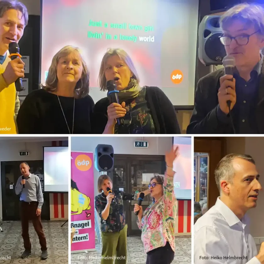 Wahlkampfabschluss mit Karaoke und klaren Worten