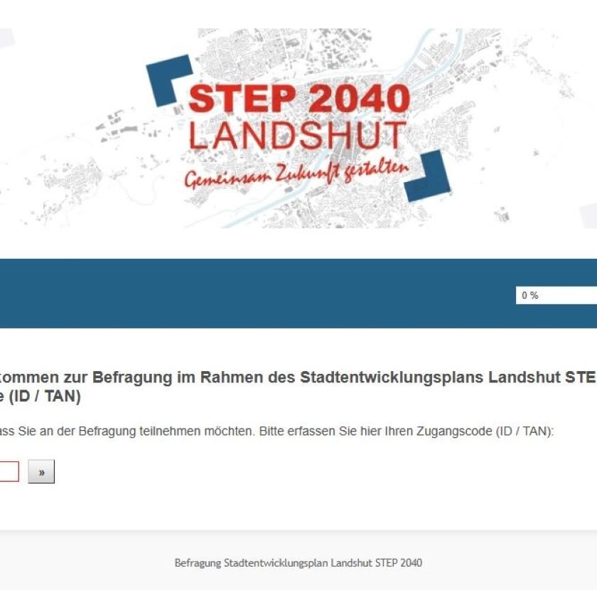 PM Stadt - Online-Umfrage zur Stadtentwicklung: 7.500 Landshuter erhalten Anschreiben in den kommenden Tagen
