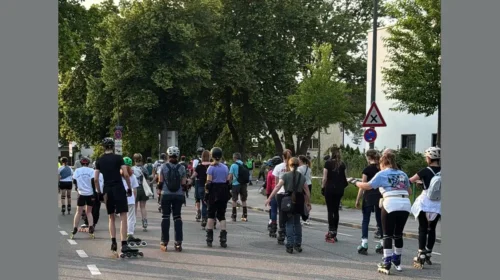 Die Juni-Bladenight führt zum Messegelände