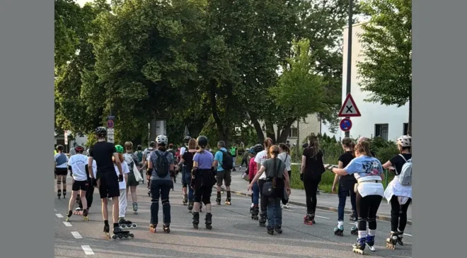 Die Juni-Bladenight führt zum Messegelände