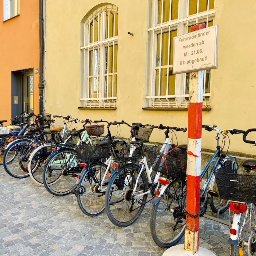 Abbau von Fahrradständern in derInnenstadt wegen „LaHo“