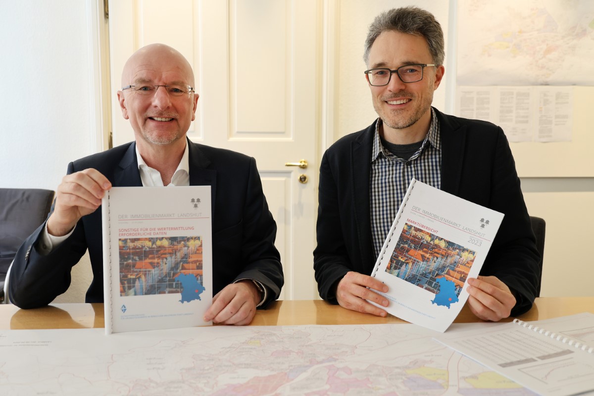 Gutachterausschuss stellt aktuelle Bodenrichtwerte und neuen Immobilienmarktbericht für Stadt Landshut vor